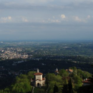 Panorama dal Sacro Monte di Varese verso sud